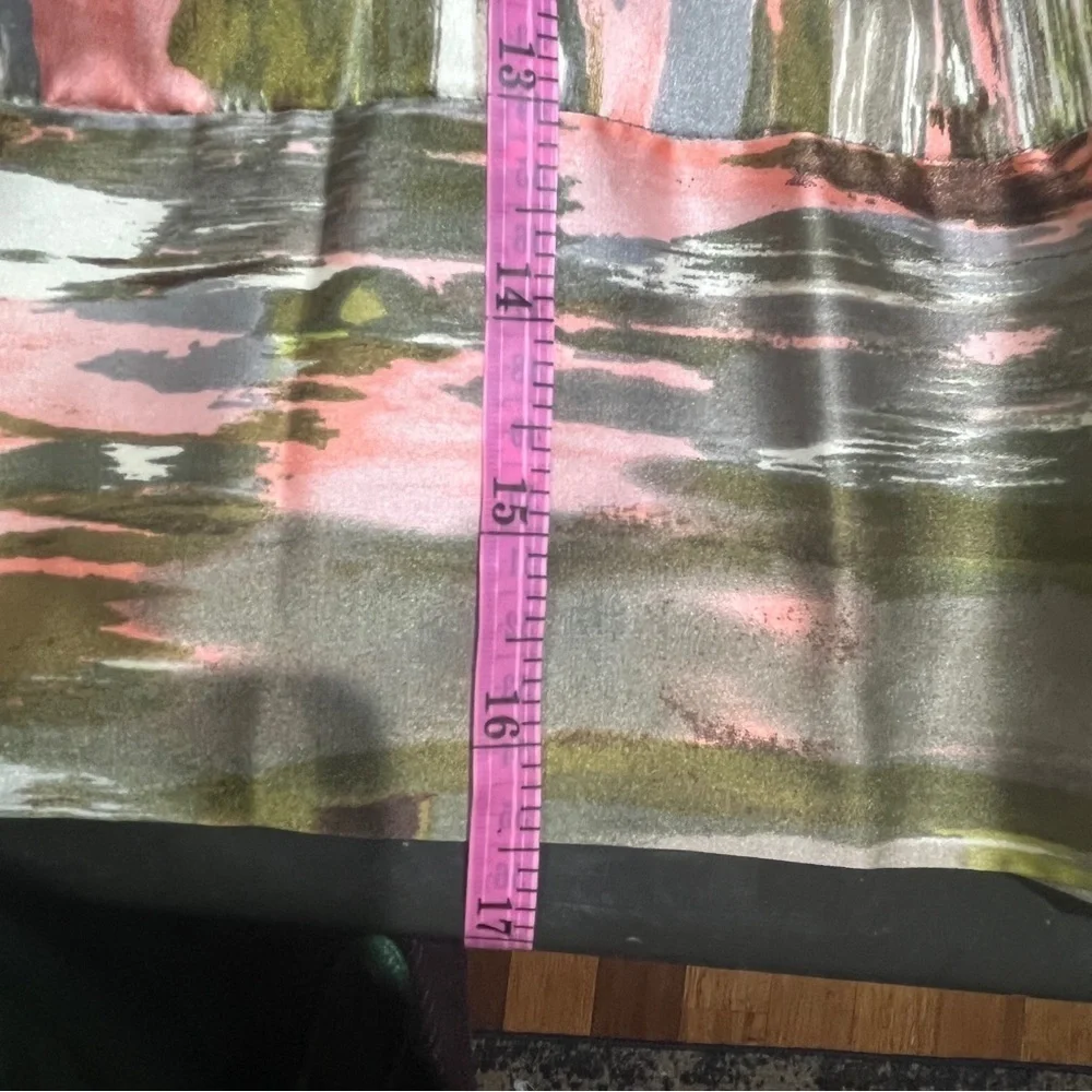 Calvin Klein Multi-Color Pleated A Line Midi Skirt Size 6 - Picture 7 of 10